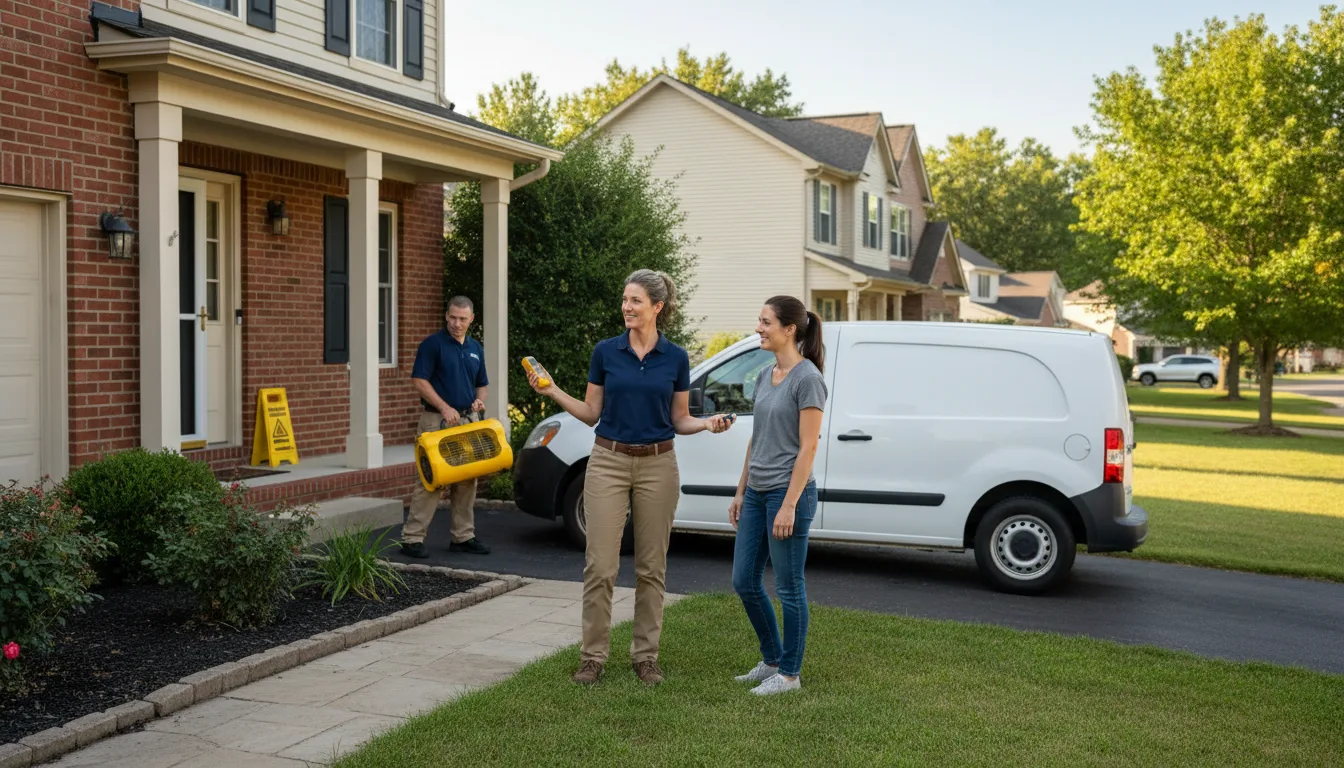 Residential water damage restoration in Loretto, PA